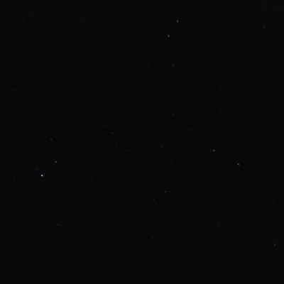 Satellite not visable to the eye
