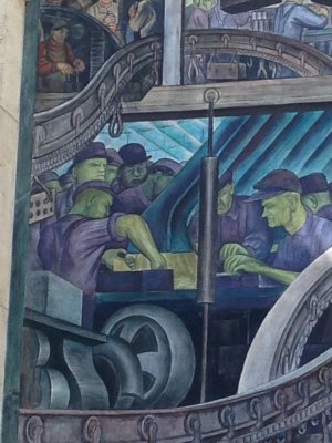 Diego Rivera mural at Detroit Institute of Arts