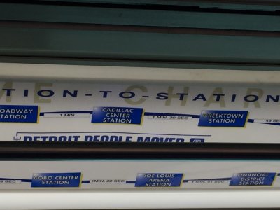Stations along People Mover