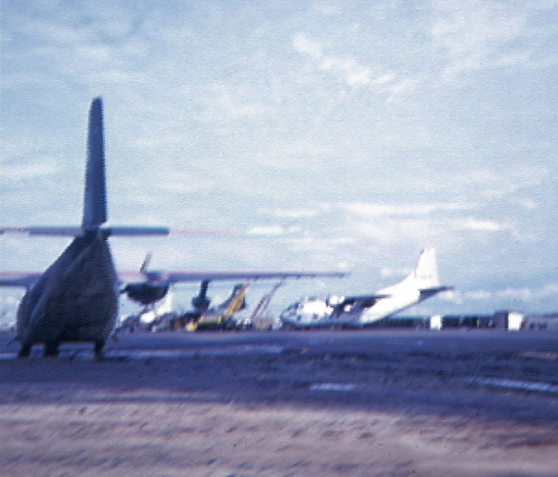 Viet Nam 045 Bein Hoa Air Force airbase C130 Agent Orang & Malathion PSCS5 clean up rough pastels.jpg