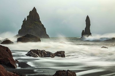 F61A4900 Rock formations at the Black Sand Beach