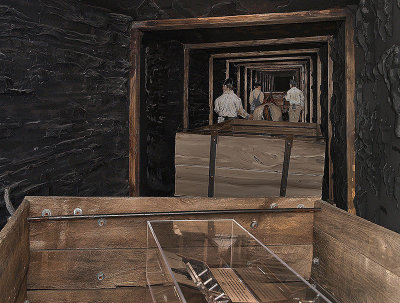  Inside Coal Mine Exhibit, Bastrop Historical Society Museum &Visitor Center, Bastrop, TX (3-D effect, by Lee Jamison, designer)