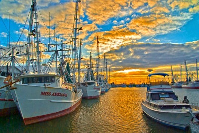 Palacios, Texas: The shrimp capital of Texas.