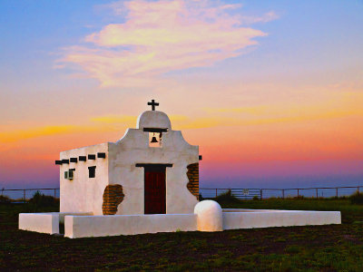 Chapel before sunrise, Marfa, Texas 