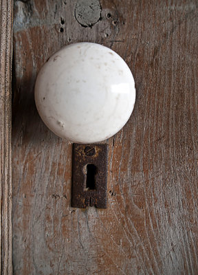 White doorknob 