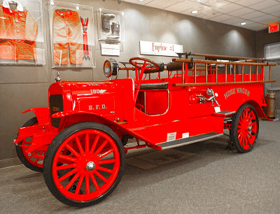 1908 Fire Truck, Bastrop County Museum and Visitor Center 