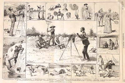Amateur Photography.  Harper's Weekly, Aug. 23, 1884.