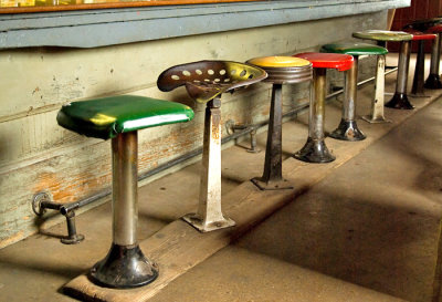 Bar stools ,City Cafe, Taylor, Texas