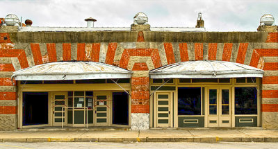 Old theater in West,Texas