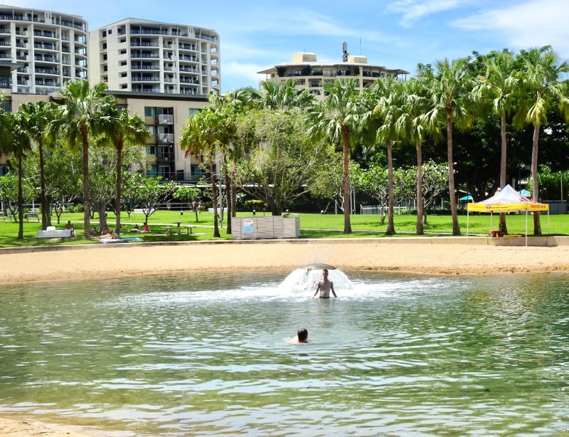 Safe swimming at Darwin's waterfront lagoon