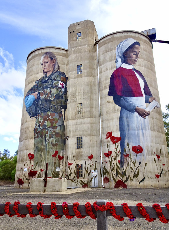 Devenish, ANZAC silo memorial mural