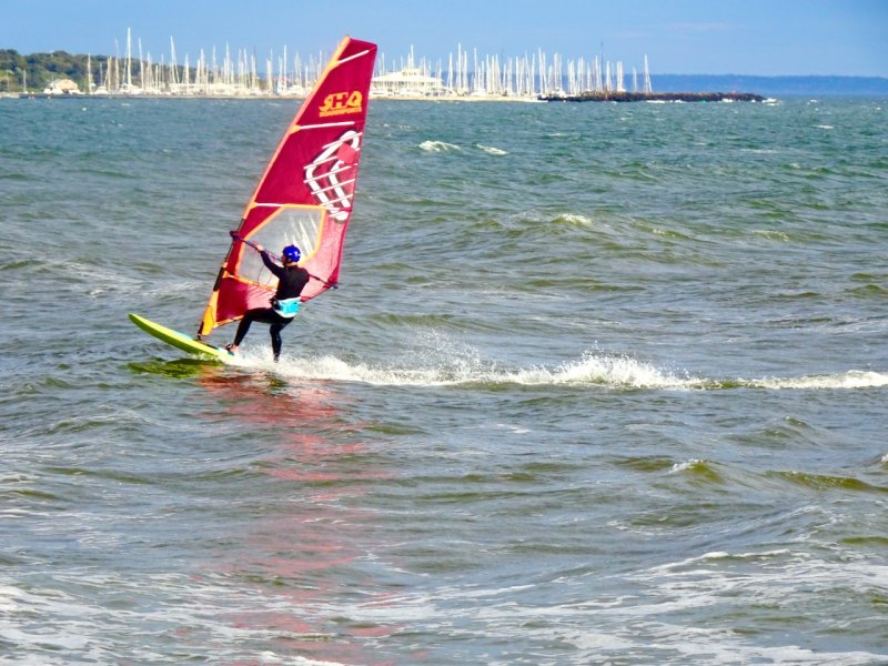 Windsurfer at Brighton beach