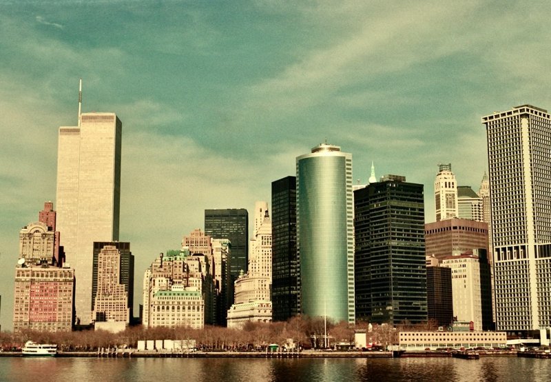 NYC view from Staten Island ferry