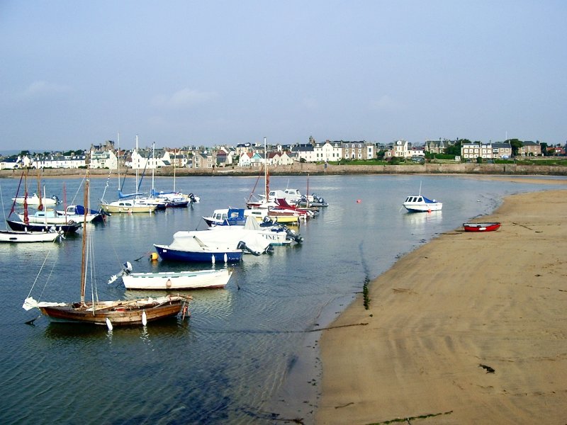Boats at Elie Beach