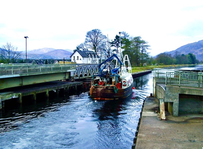 Lock on Caledonian Canal, Fort William