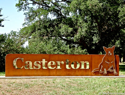 Sign at nearby town, Casterton