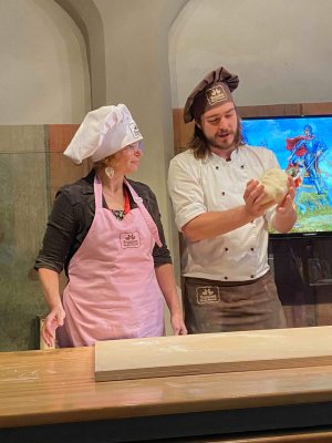 Making St. Martin's croissants - Rogalowe Museum, Poznan