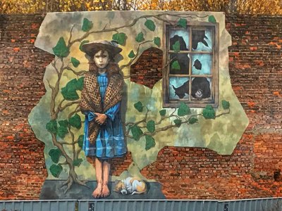Mural art, Lodz Poland