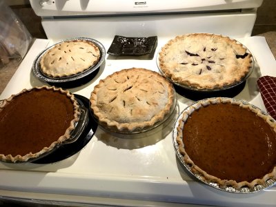 5 pies for 4 people
