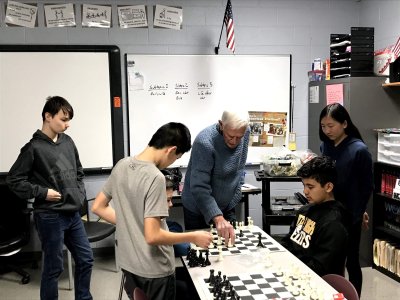 Chess club with Mr. John