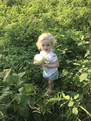 Sweetest Lola in the squash patch