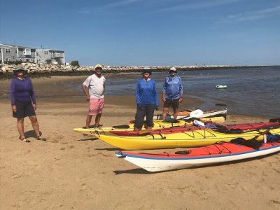 Kayaking to Camp Ellis