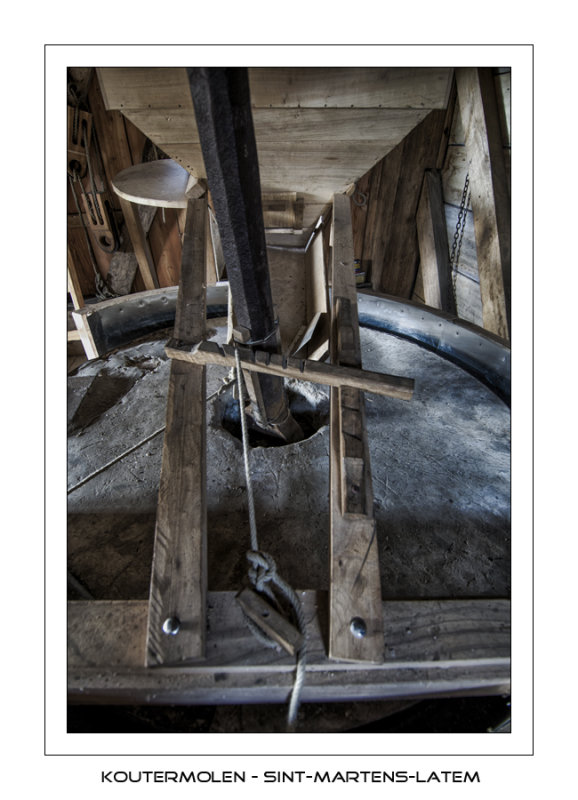 View on the upper stone or runner