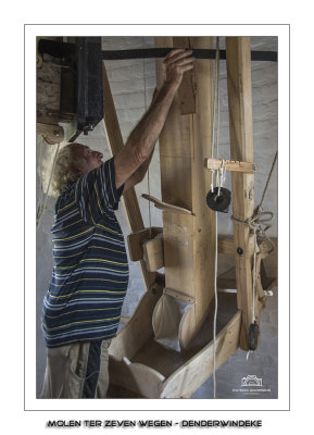 Cleaning the flour chute