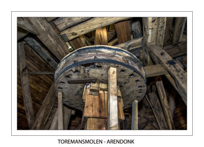 Underside of the friction wheel
