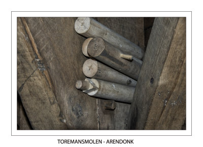 Spare wooden rods