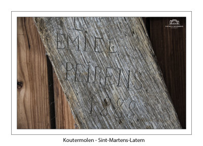 Inscriptions of former miller