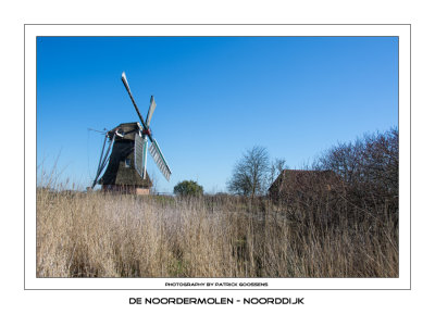 Kijk op poldermolen Noordermolen in Noorddijk