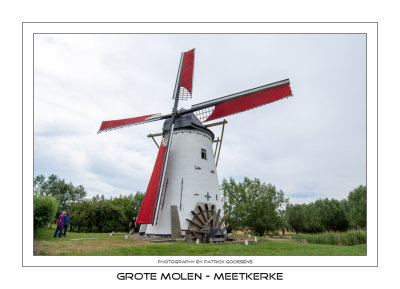 Focus op poldermolen - De grote molen in Meetkerke