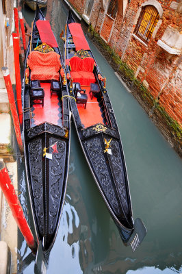 Gondolas in Venice