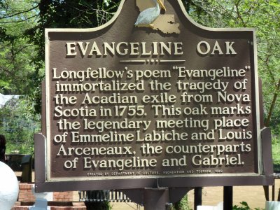 Evangeline Oak Plaque