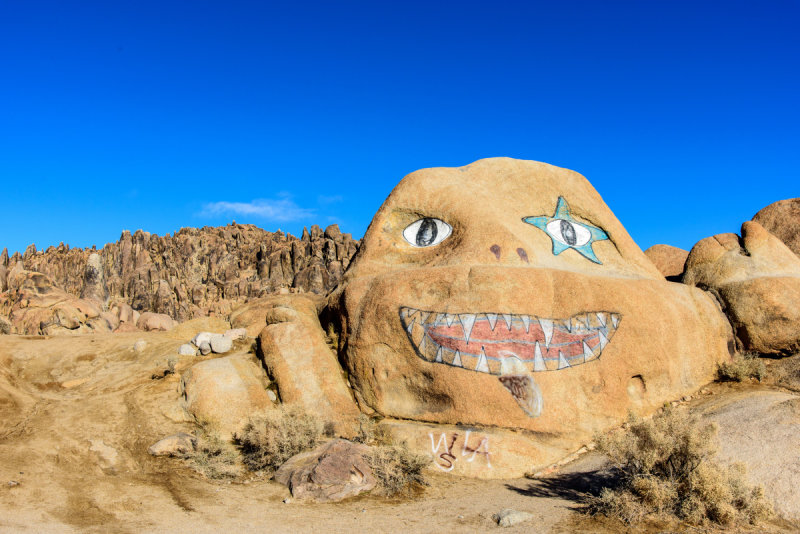 Face of Alabama Hills