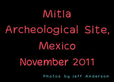 Mitla Archeological site cover page.