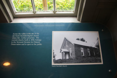 Arthur's father preached at the North Fairfield Baptist Church, which was across the valley.