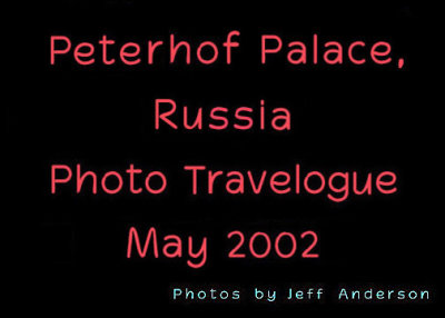 Peterhof Palace, Russia cover page.