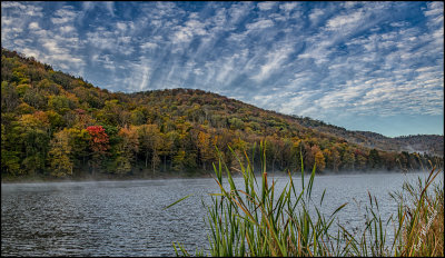 Wispy sky at Lyman Run State Park