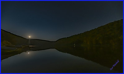 Moonrise on Lyman Lake, Potter County Pa