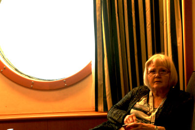 In Round Hole room (very comfortable)