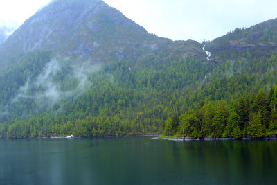 Water, Mountain, Cloud and Waterfall