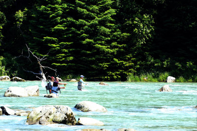Fishing with guide