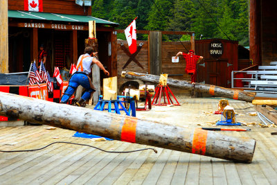Ketchikan Logger competition for tourists