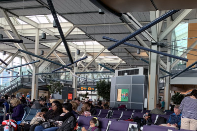 Vancouver airport. Homeward bound