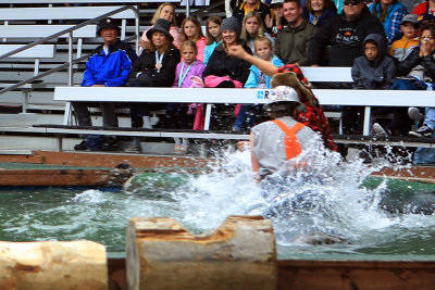 Falling off a log