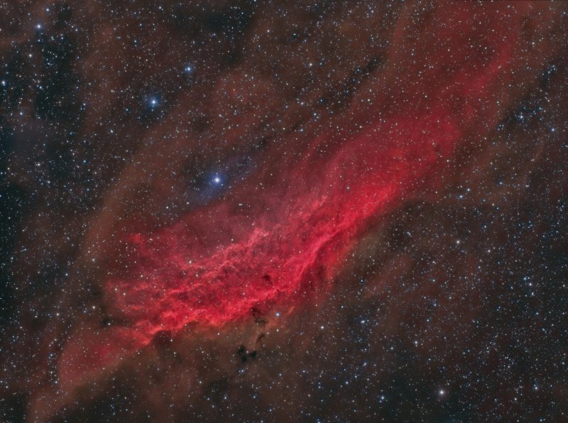 NGC 1499, the California Nebula (HaRGB)