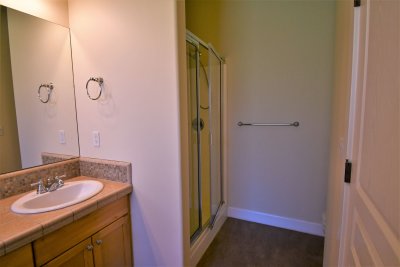 master bath with tub & shower