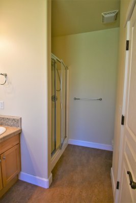 master bath with tub & shower